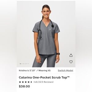 Figs women’s scrub top size medium